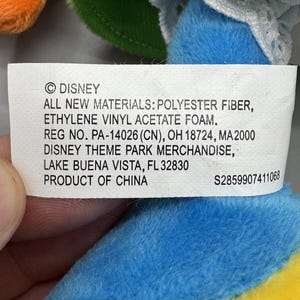 Disney Minnie Mouse Plush 9” Blue Orange Green Disneyland World Stuffed Animal image 6