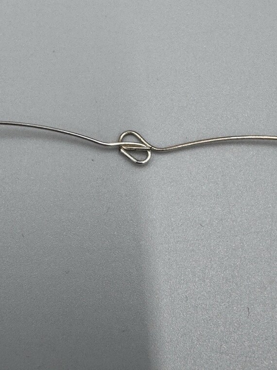 Silver Colored Statement Necklace W/ Circular Man… - image 7