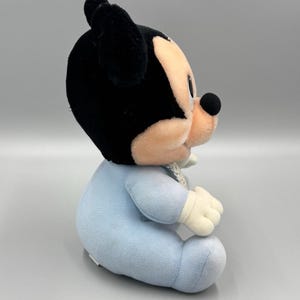 Vtg 1984 Hasbro Softies Baby Mickey Mouse Disney Blue Plush 11” Stuffed Doll image 7