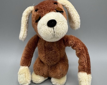 Vintage 1976 R. Dakin Brown Puppy Dog Plush 8” Stuffed Animal