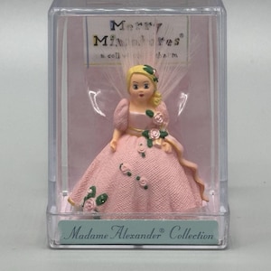 Vintage Hallmark Merry Miniatures Madame Alexander Puppe Pink Pristine Angel