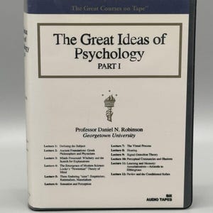 The Great Ideas of Psychology Audio Cassette Book 1997 Part 1 Professor Robinson