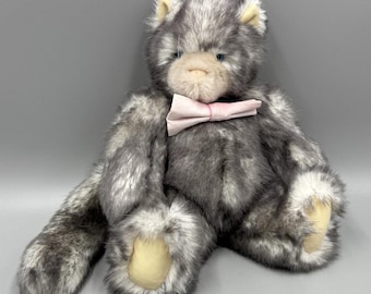 Vermont Nallebjörn Friend for Life Kattunge Plysch 25 cm Gosedjur Rosa Rosett