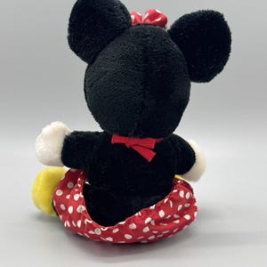 Vintage Disneyland Walt Disney World Minnie Mouse Pluszowa 7-calowa pluszowa zabawka PRZECZYTAJ SZCZEGÓŁY zdjęcie 4