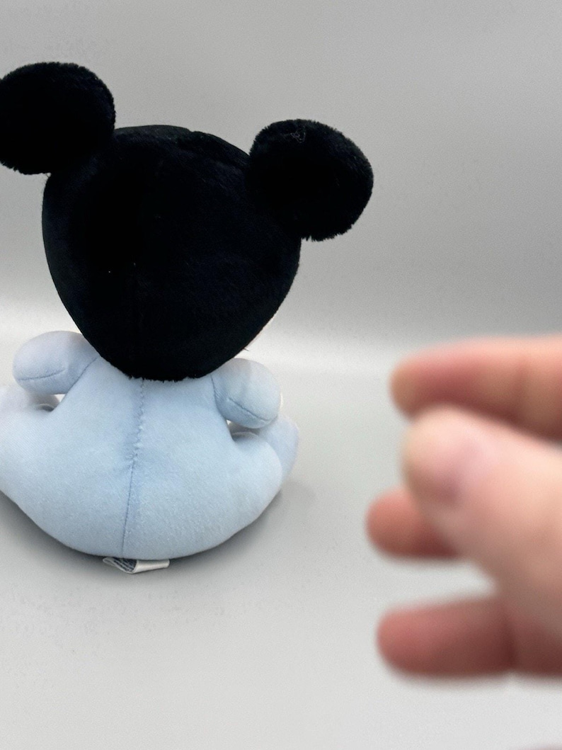 Vtg 1984 Hasbro Softies Baby Mickey Mouse Disney Blue Plush 11” Stuffed Doll image 6