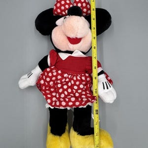 Vintage Disney Polka Dot Dress Minnie Mouse Plush 15” Stuffed Doll READ DETAILS image 5