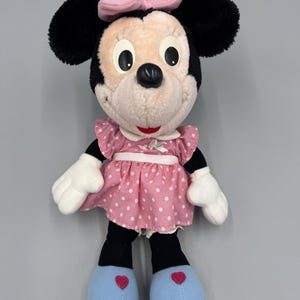 Vintage Disney Playskool Minnie Mouse Doll Plush 14” Stuffed Animal No Tag READ image 1