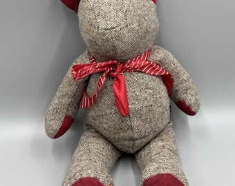 Orsetto di peluche Ruthann vintage fatto a mano, 40 cm (16 pollici).