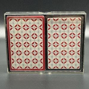 Travellers Insurance Co VTG Speelkaarten Rode Paraplu Dubbeldeks LEES DETAILS