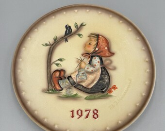 Vintage M.J. Hummel 1978 Annual Collectors Plate Hum 271