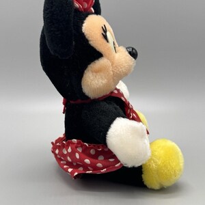 Vintage Disneyland Walt Disney World Minnie Mouse Pluszowa 7-calowa pluszowa zabawka PRZECZYTAJ SZCZEGÓŁY zdjęcie 3