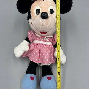 Vintage Disney Playskool Minnie Mouse Doll Plush 14” Stuffed Animal No Tag READ image 3