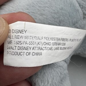 Disney Parks World Mickey Mouse As Elephant Plush Doll 8” Stuffed Beanbag Toy image 11