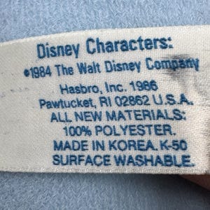Vtg 1984 Hasbro Softies Baby Mickey Mouse Disney Blue Plush 11” Stuffed Doll image 8