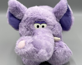 Best Made Toys Purple Elephant Plush Large 22” Stuffed Animal Laying Flat