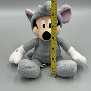 Disney Parks World Mickey Mouse As Elephant Plush Doll 8” Stuffed Beanbag Toy image 2
