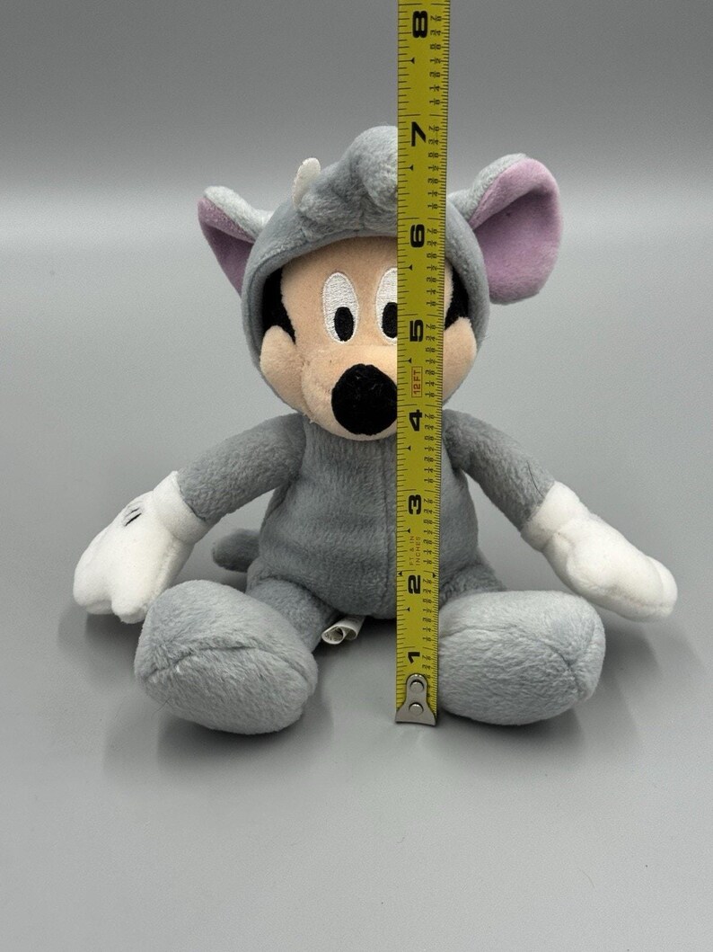 Disney Parks World Mickey Mouse As Elephant Plush Doll 8” Stuffed Beanbag Toy image 2