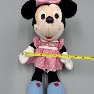 Vintage Disney Playskool Minnie Mouse Doll Plush 14” Stuffed Animal No Tag READ image 4