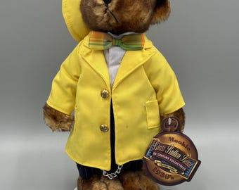 Vintage Brass Button Bears 