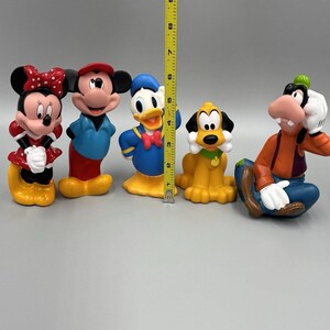 Vintage Disney Musse Pigg & Vänner Badkarsleksaker Figurer Parti med 5 bild 2
