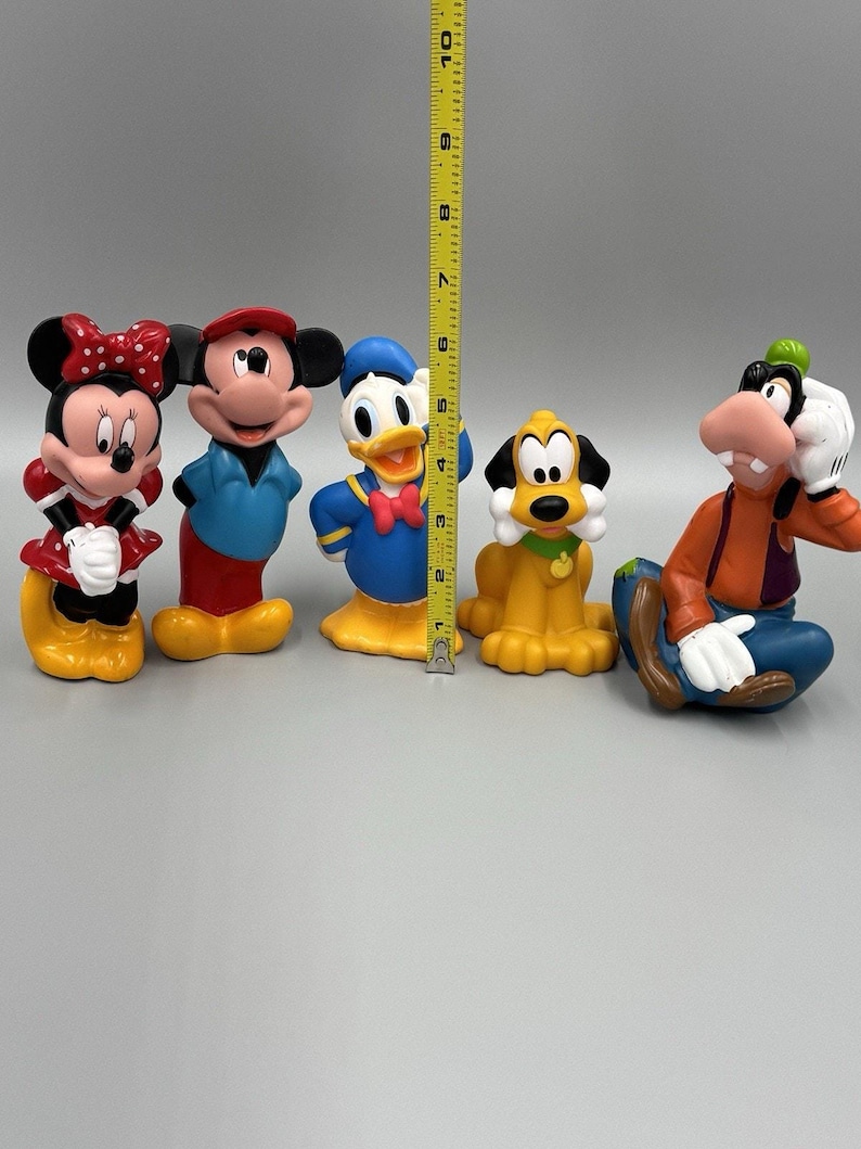 Vintage Disney Musse Pigg & Vänner Badkarsleksaker Figurer Parti med 5 bild 2
