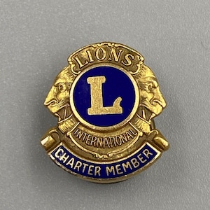 Vintage Lions International Charter Member Pin na klapę