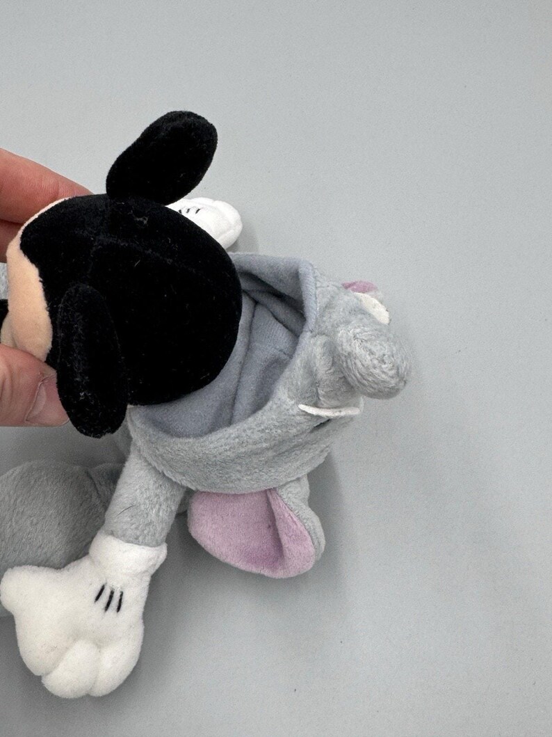 Disney Parks World Mickey Mouse As Elephant Plush Doll 8” Stuffed Beanbag Toy image 7