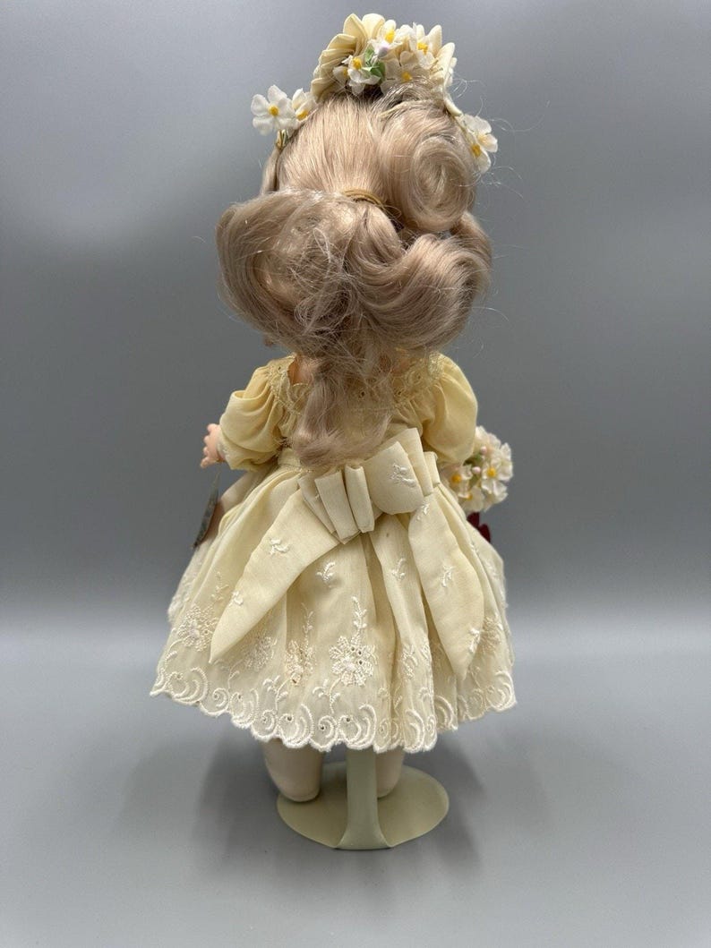 Effanbee Vintage 1980 Collectors Choice Plastic Vinyl Doll 10 Inch Blonde Hair image 4