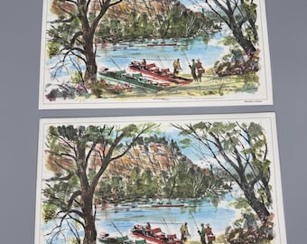 ビンテージ エクソン エッソ タイガー ジョージ ショーズ ビニール プラスチック プレイスマット 2枚セット