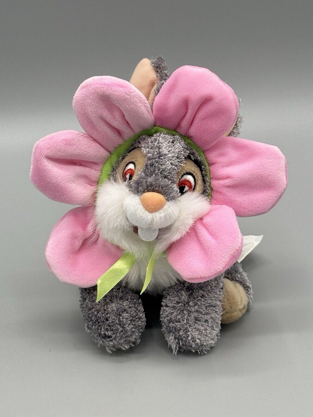 Thumpy Pink Rabbit Disney Bambi Thumper Bunny Rabbit Pink Crinkle Flower Floppy 7” Beanbag ...