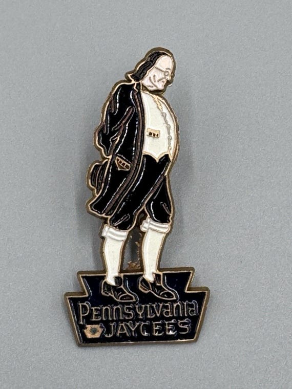 Vintage Pennsylvania Jaycees Collectible Lapel Pin