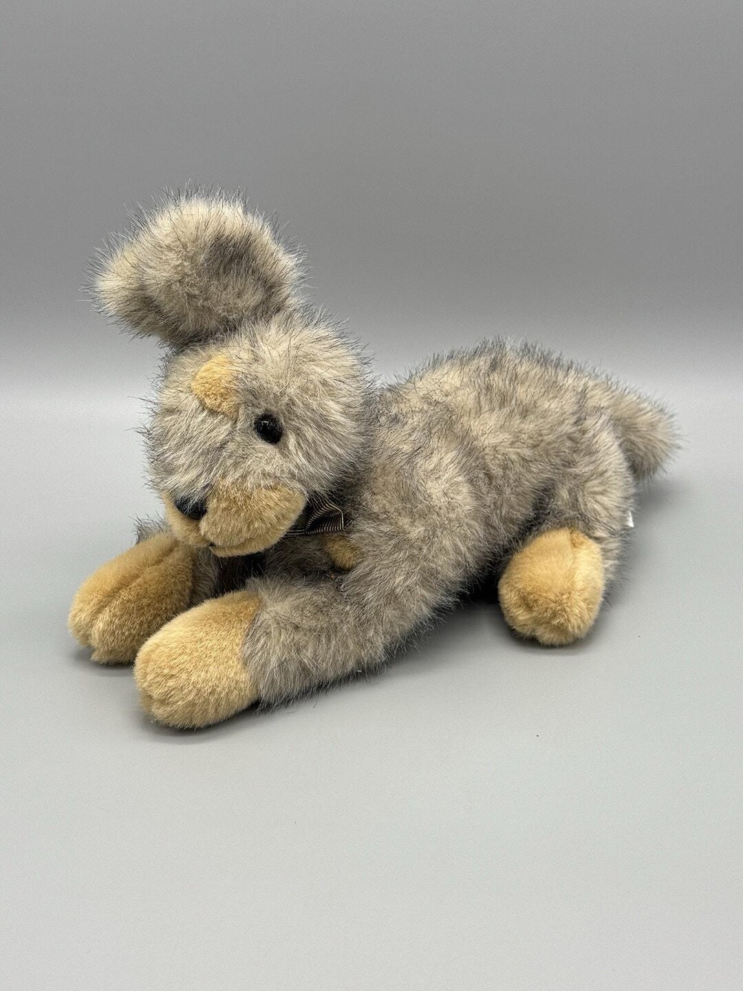 Golden Bear Co. Bunny Rabbit Scruffy Gray Brown Realistic Plush 12” - Etsy