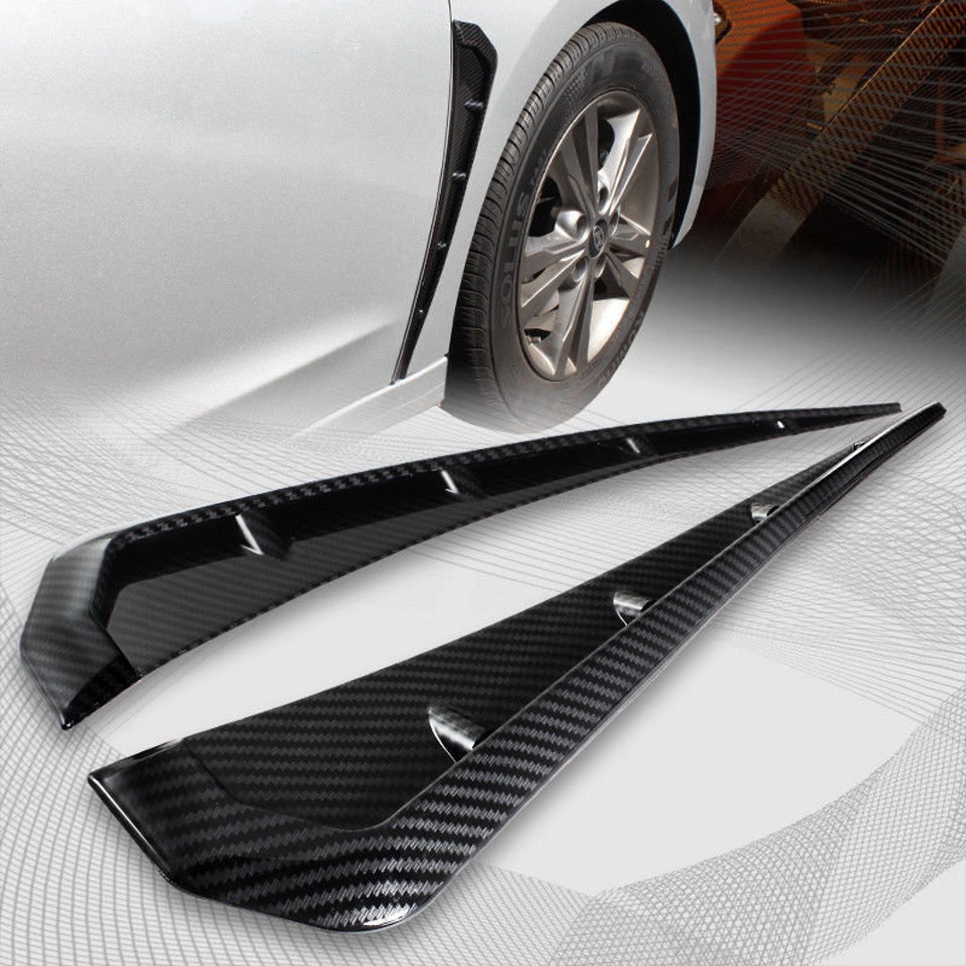 Carbon Fiber Car Side Fender Vent Air Wing Cover Trim Exterior Etsy