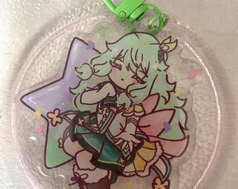 Projekt sekai - nene kusanagi 3&quot; Glitzer Epoxy Schlüsselanhänger !!