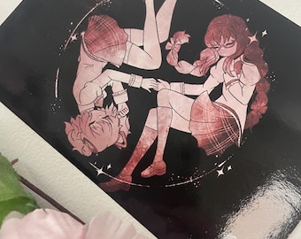 homura & madoka - madoka magica 15x10 druck !!