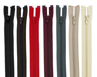 Zipper fermeture éclair zipper spiral zipper, standard zipper, divisible, length 80 cm, for jackets, pants, dresses, etc