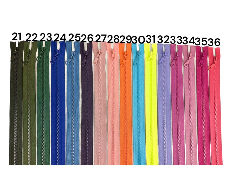 Zipper from 4 cm to 80 cm Zipper fermeture éclair, divisible, coarse, versatile, high quality, for jackets, skirts, trousers and much more image 3
