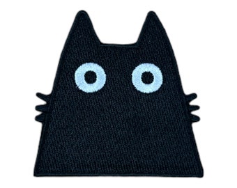 Patch, Black Cat, Iron-on motif, Iron-on image, Iron-on application, Patch