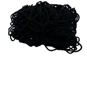 Cotton cord soft 5 mm, colour: black, natural material, non-chemical, organic 100% cotton, High quality, image 2