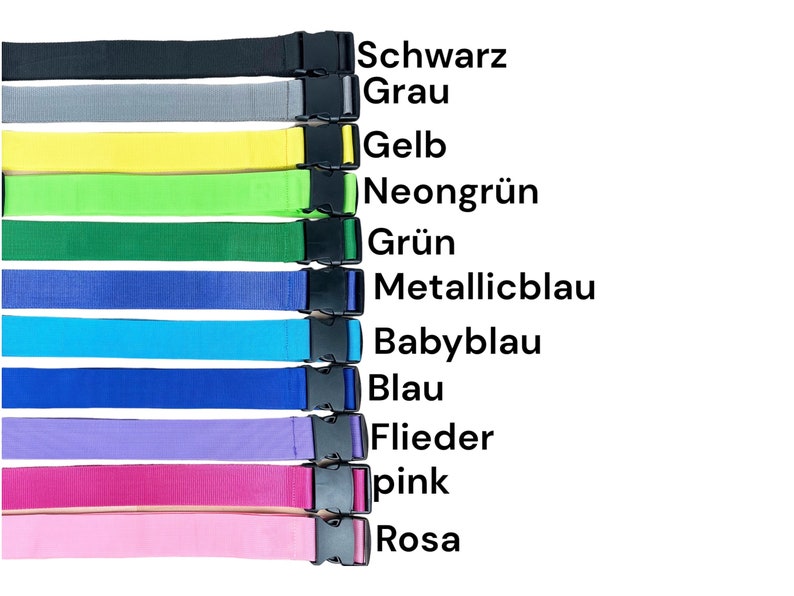 Personalisierter Kofferband Koffergurt bedruckter Gepäckgurt Personalized luggage strap individuell verstellbar sicher, Geschenkidee, Gift Bild 9