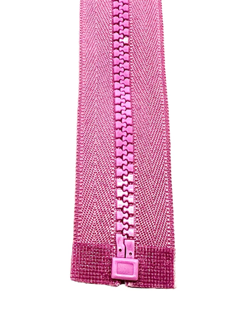 Reißverschluss zipper, Altrosa, von 4 cm bis 52 cm, unteilbar oder teilbar Grob Vielseitig : Hochwertig Bild 4