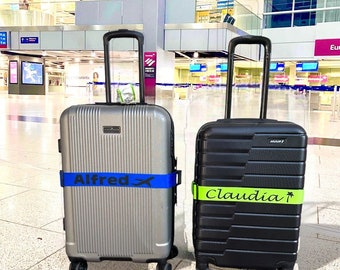 Gepersonaliseerde bagageriem bagageriem bedrukt ICON bagageriem Gepersonaliseerde bagageriem individueel verstelbaar veilig, cadeau, cadeau