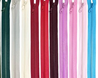 Reißverschluss Unteilbar Zipper 4 cm bis 80 cm UNTEILBAR Grob Vielseitig Hochwertig für Jacken Hosen Taschen