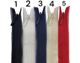 Nahtverdeckter Reißverschluss Zipper,Hohe Qualität ,YKK von2cm bis 60 cm,unteilbar verdeckter Reissverschluss Rockreißverschuluss ,für Kleid