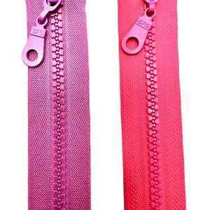 Reißverschluss Unteilbar Zipper fermeture éclair von 4 cm bis 80 cm UNTEILBAR Grob Vielseitig Hochwertig für Jacken, Hosen, Taschen u.v.m Bild 3