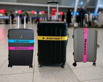 Personalized suitcase strap printed luggage strap individually adjustable safe gift Gif motif Nicolaus gifts