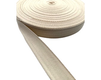 Nastro per il corpo a spina di pesce, largo 5 cm, nastro di cotone, 1 metro, 3 metri o 5 metri, nastro piatto, nastro per grembiule, nastro per cuciture, nastro in twill di cotone