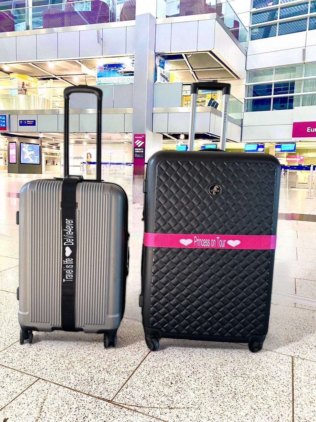 Personalized Luggage Strap Embroidered or Printed Luggage Etsy UK