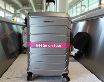 Personalized luggage strap embroidered printed suitcase strap with name luggage strap Personalized luggage strap Geschenkşdee