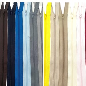 Reißverschluss, Spiral Reißverschluss, Standard Reißverschluss Zipper, nicht teilbar von, 4 cm bis 50 cm, Reißverschluss für Hose, Kleid...